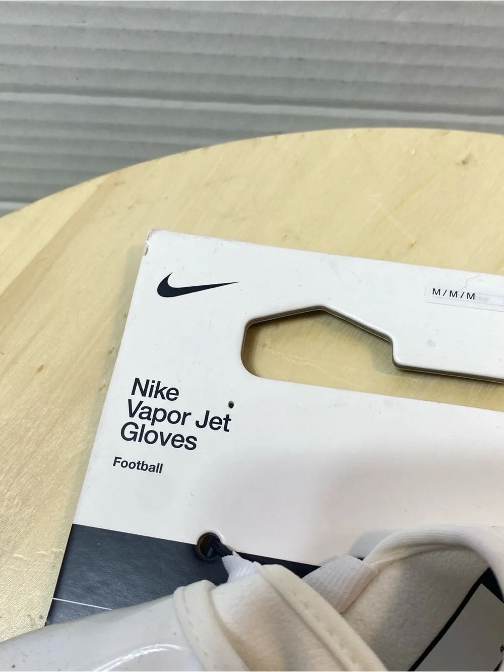 Nike Vapor Jet Football Gloves White/Black Adult Medium (M) Brand New With Tags